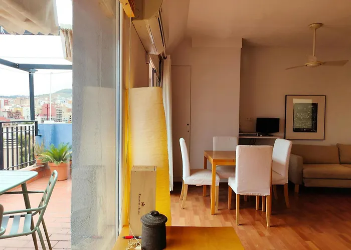 公寓 Amazing Views Terrace Gracia - Parc Gueell *